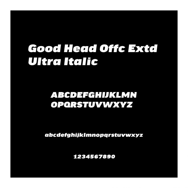 Good Head Offc Extd Ultra Italic