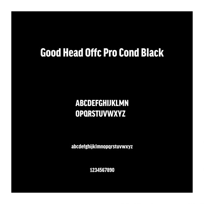 Good Head Offc Pro Cond Black