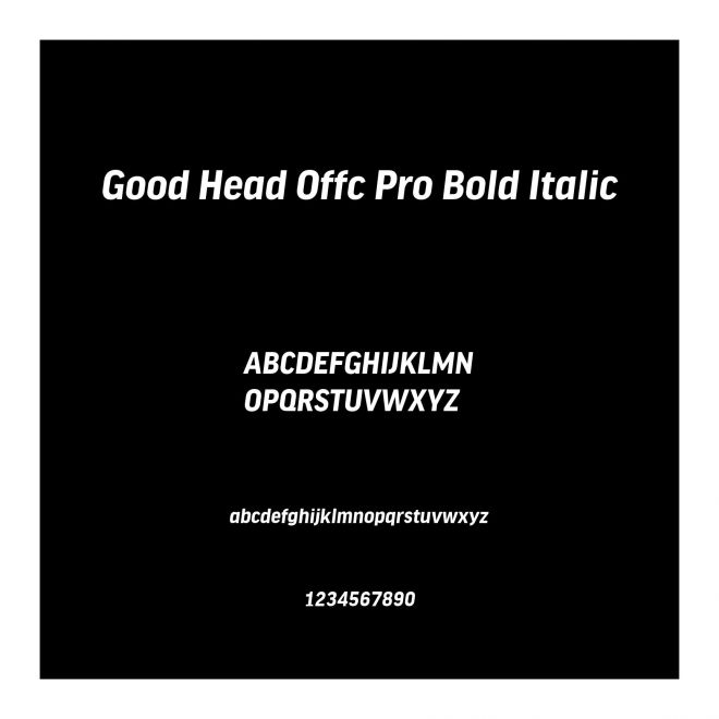 Good Head Offc Pro Bold Italic