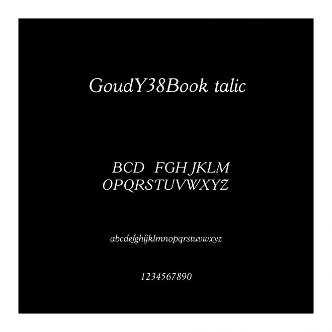 GoudY38BookItalic