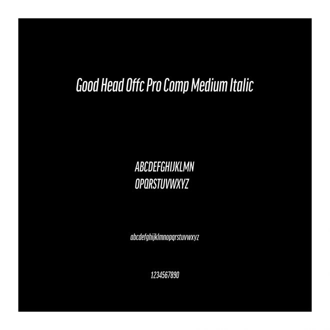 Good Head Offc Pro Comp Medium Italic