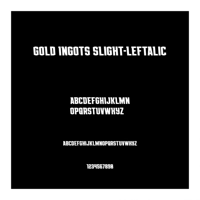 Gold Ingots Slight-Leftalic