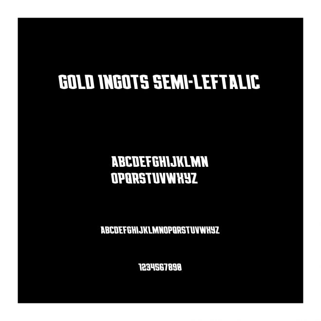 Gold Ingots Semi-Leftalic