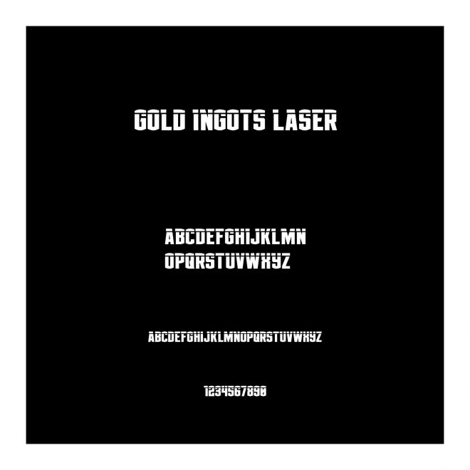 Gold Ingots Laser
