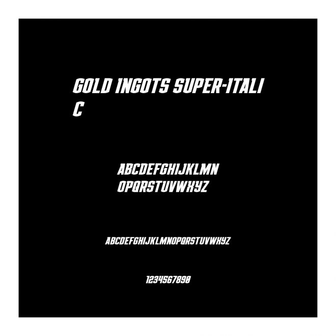 Gold Ingots Super-Italic