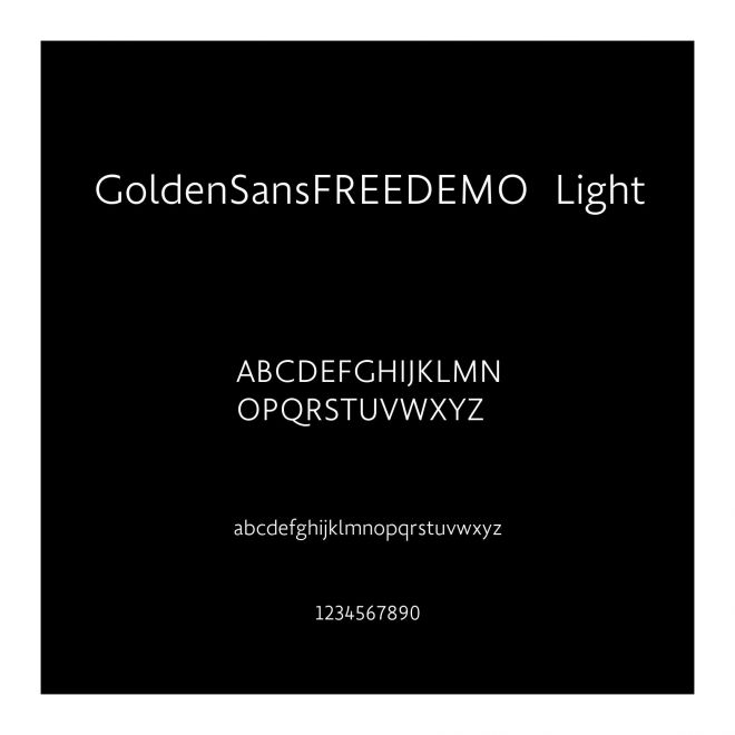 GoldenSansFREEDEMO-Light