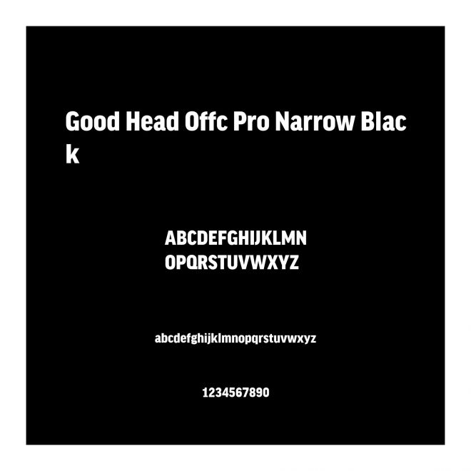 Good Head Offc Pro Narrow Black