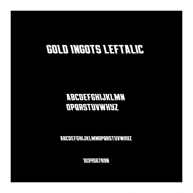 Gold Ingots Leftalic
