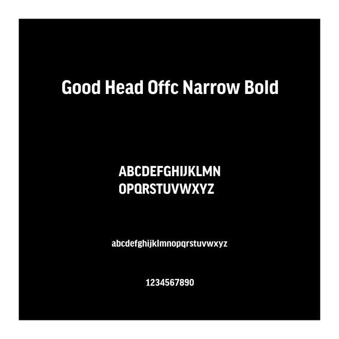 Good Head Offc Narrow Bold