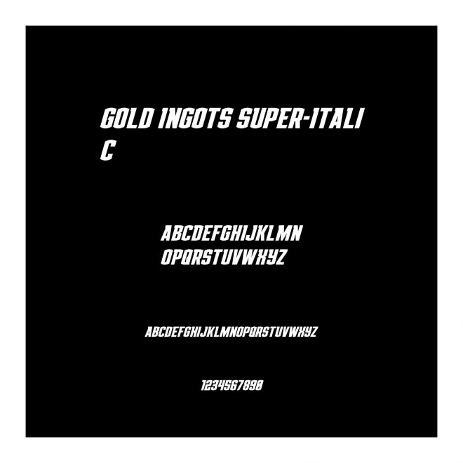 Gold Ingots Super-Italic