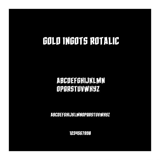 Gold Ingots Rotalic
