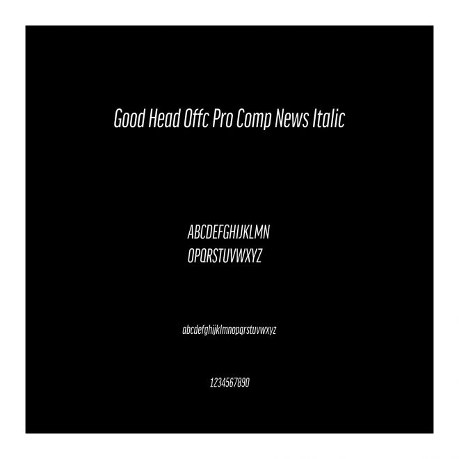 Good Head Offc Pro Comp News Italic