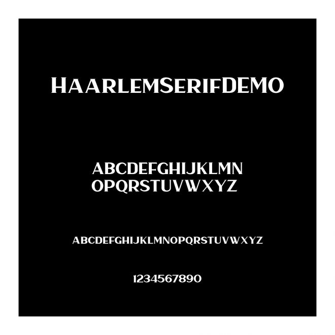 HaarlemSerifDEMO