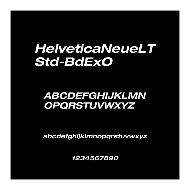 HelveticaNeueLTStd-BdExO