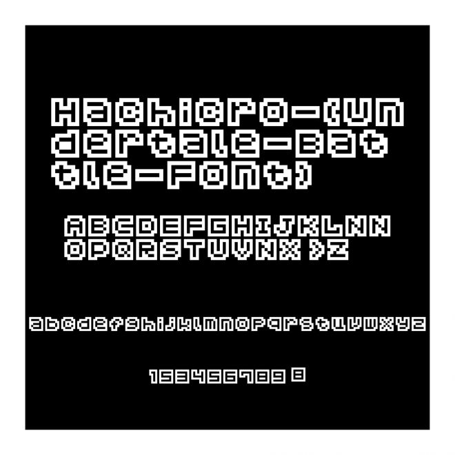 Hachicro-(Undertale-Battle-Font)