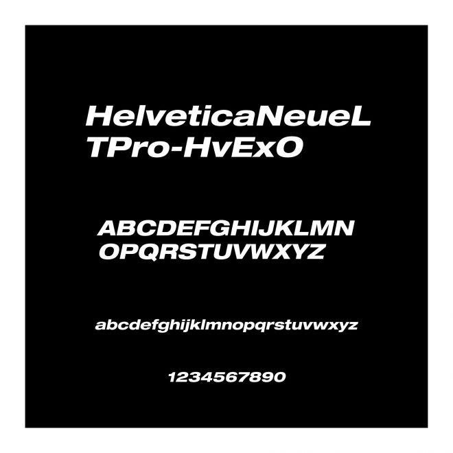 HelveticaNeueLTPro-HvExO