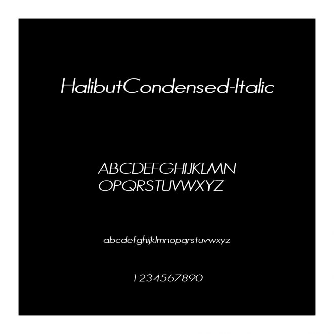 HalibutCondensed-Italic
