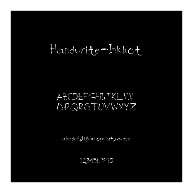 Handwrite-Inkblot