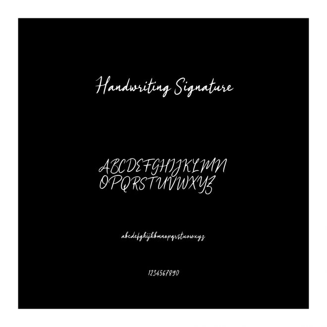 Handwriting Signature