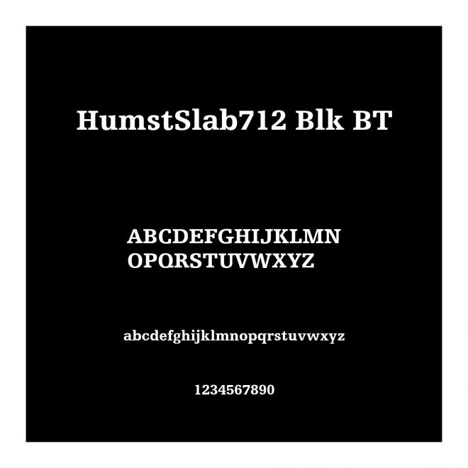 HumstSlab712 Blk BT