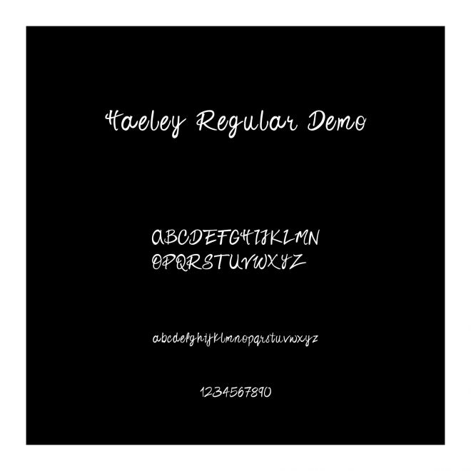 Haeley Regular Demo