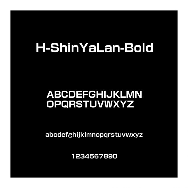H-ShinYaLan-Bold