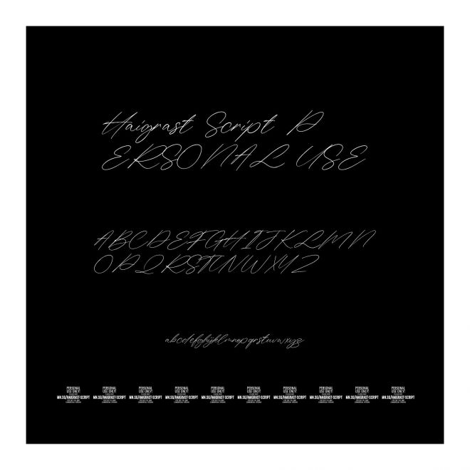 Haigrast Script PERSONAL USE