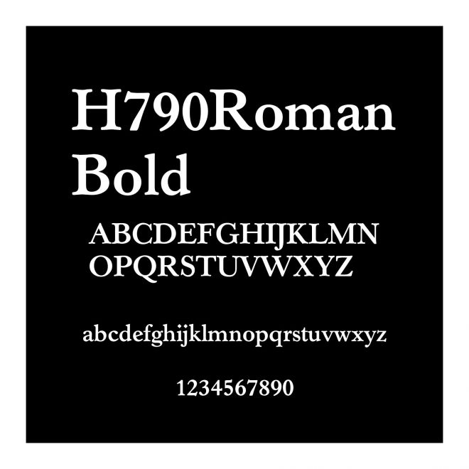 H790RomanBold