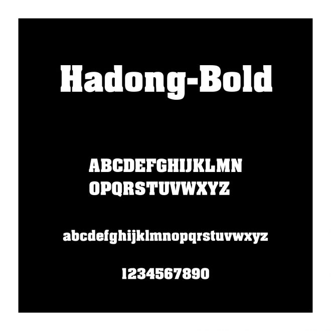 Hadong-Bold