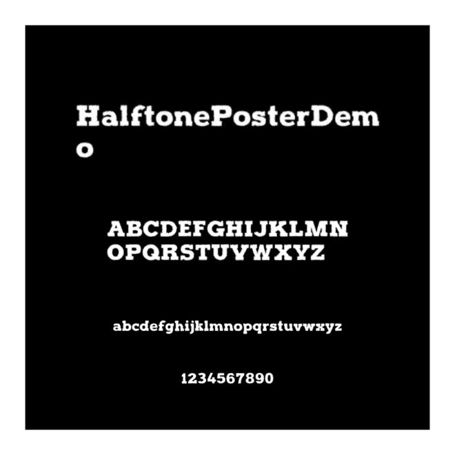 HalftonePosterDemo