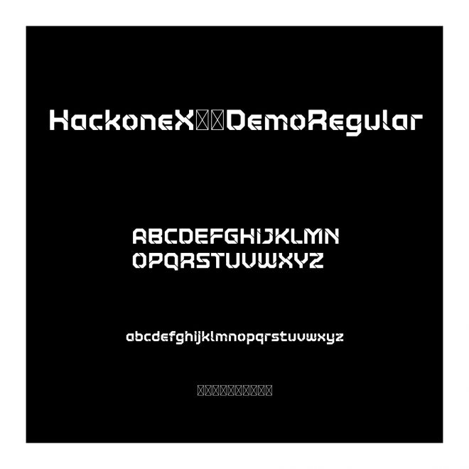 HackoneX02DemoRegular