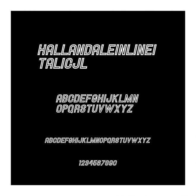 HallandaleInlineItalicJL