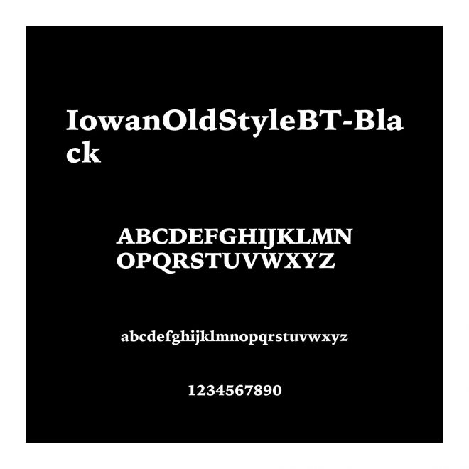 IowanOldStyleBT-Black
