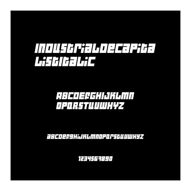 IndustrialDecapitalistItalic