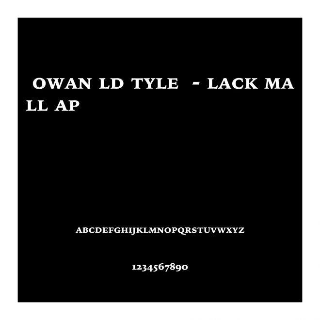 IowanOldStyleBT-BlackSmallCap