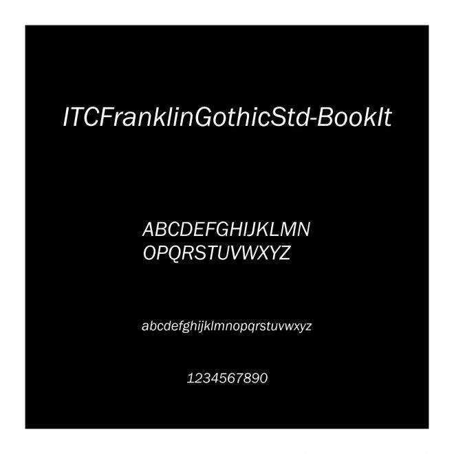 ITCFranklinGothicStd-BookIt