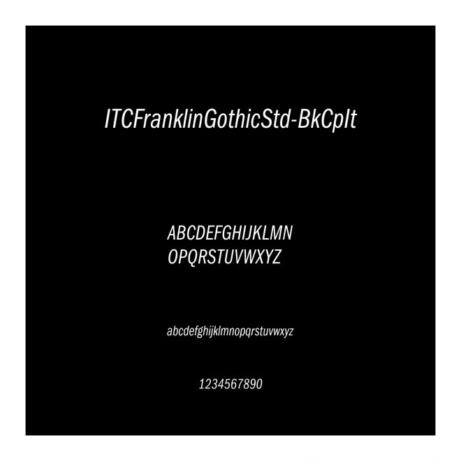 ITCFranklinGothicStd-BkCpIt