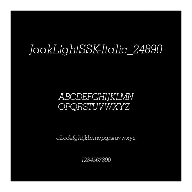 JaakLightSSK-Italic_24890