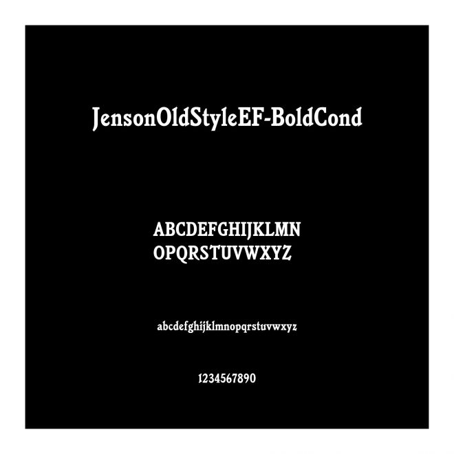 JensonOldStyleEF-BoldCond