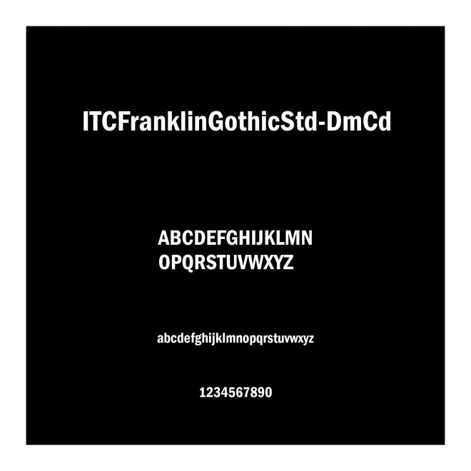 ITCFranklinGothicStd-DmCd