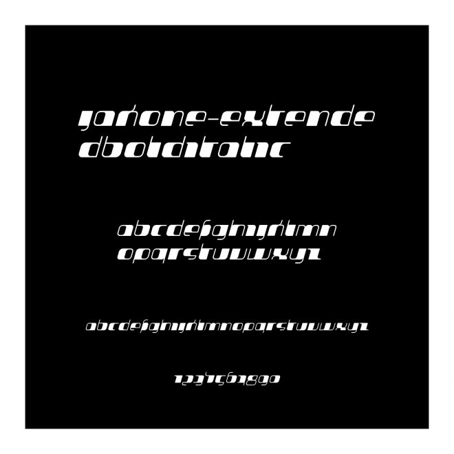 Jakone-ExtendedBoldItalic