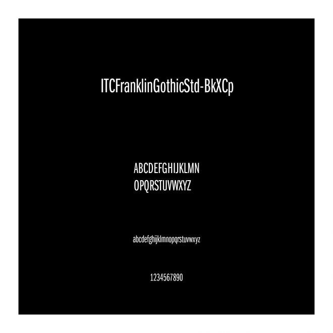 ITCFranklinGothicStd-BkXCp