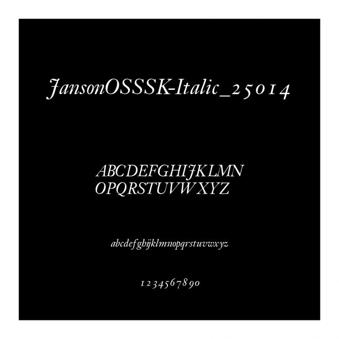 JansonOSSSK-Italic_25014