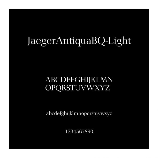 JaegerAntiquaBQ-Light