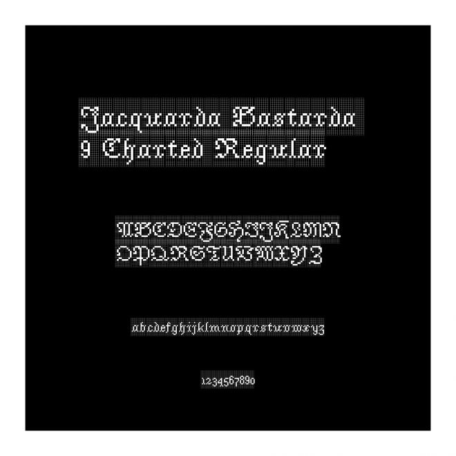 Jacquarda Bastarda 9 Charted Regular