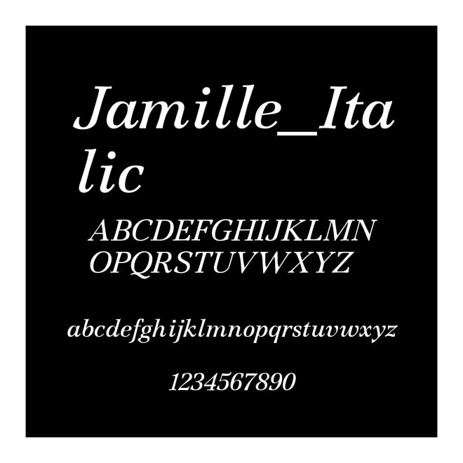 Jamille_Italic
