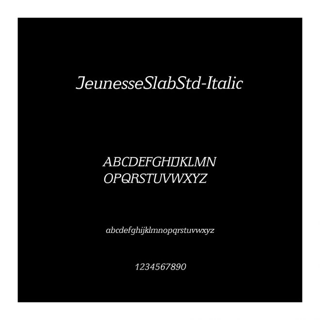 JeunesseSlabStd-Italic