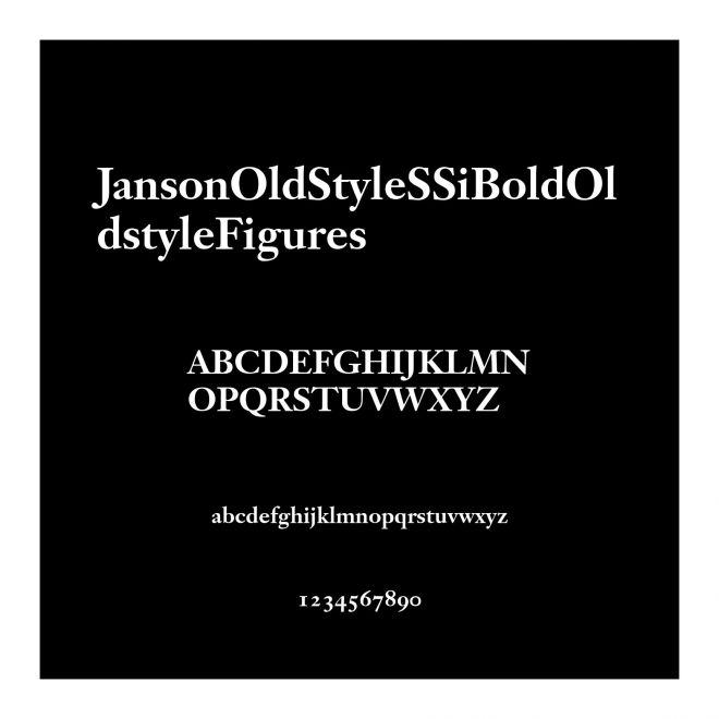 JansonOldStyleSSiBoldOldstyleFigures