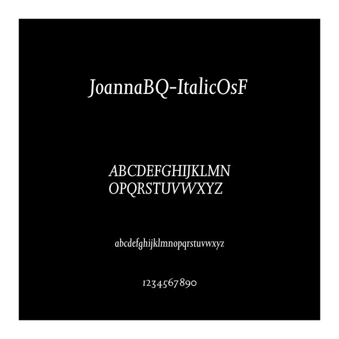 JoannaBQ-ItalicOsF