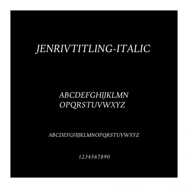 JenrivTitling-Italic